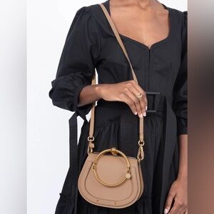 Ainifeel Chic Tan Crossbody Bag